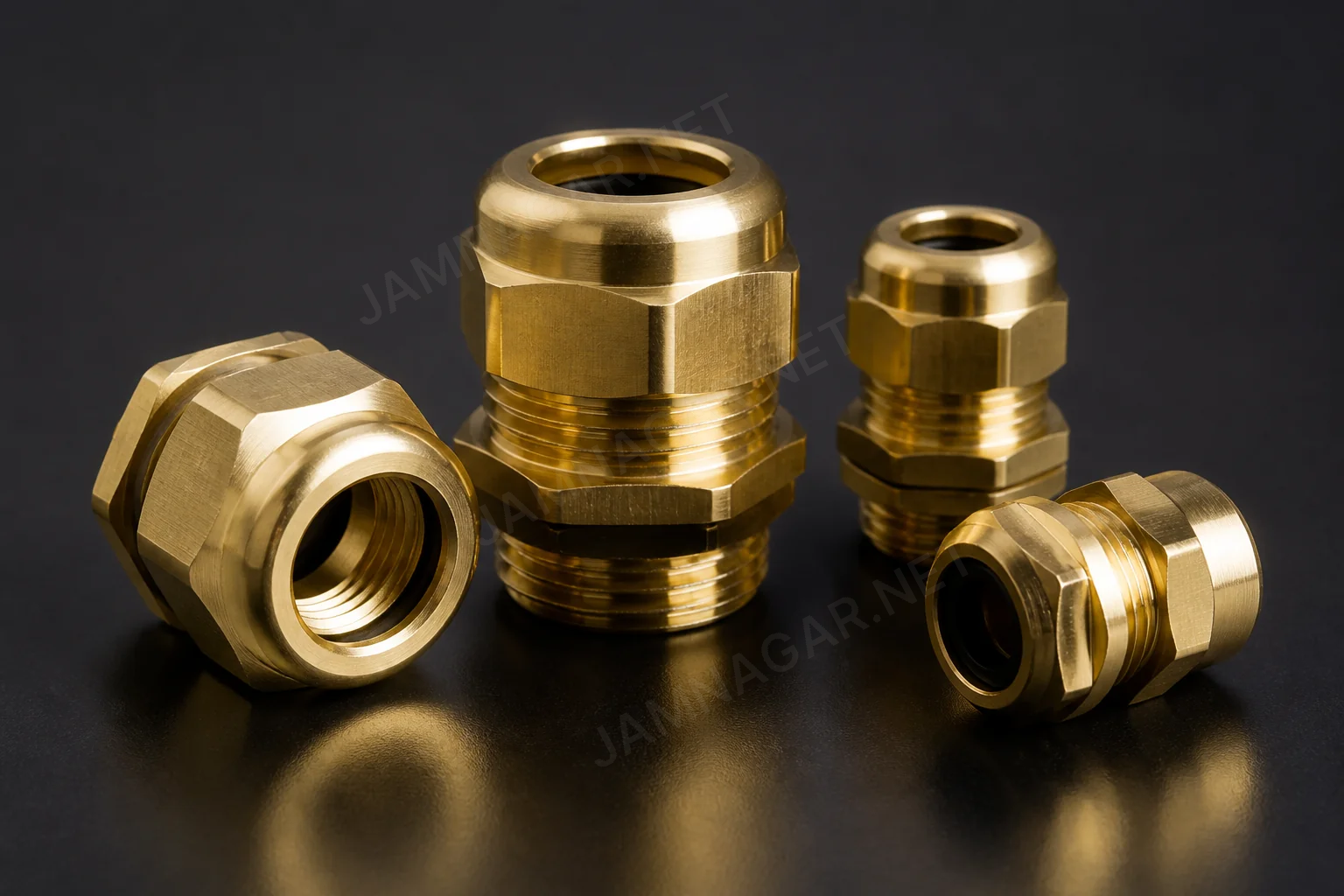 Brass cable gland components and electrical hardware for OEM inspection Brass cable gland components and electrical hardware for OEM inspection