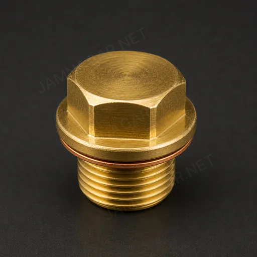 Brass Oil Drain Plug — view 3