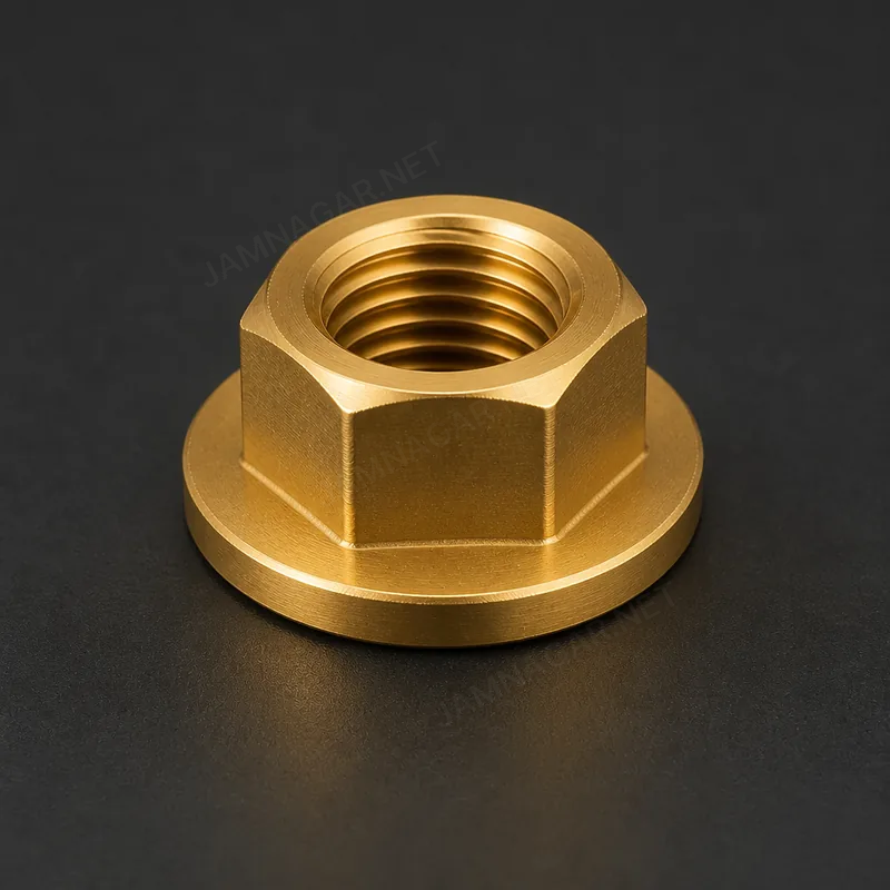 Brass Flange Nut — view 1