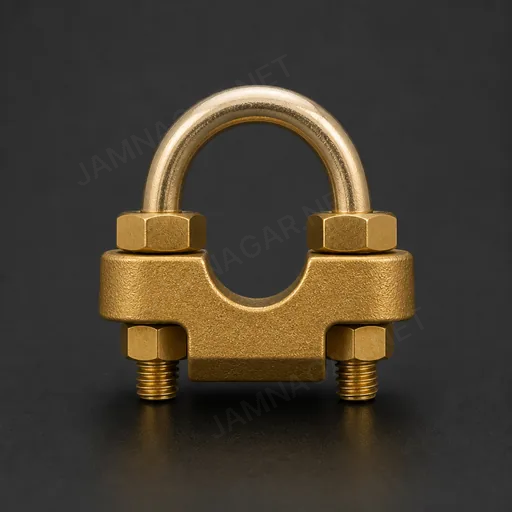 Brass Earth Rod Clamp — view 2