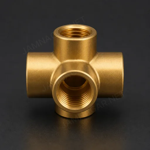 Brass Cross Fitting — view 2