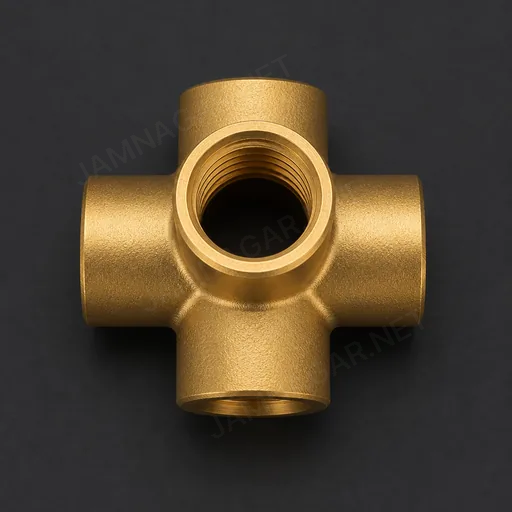 Brass Cross Fitting — view 3